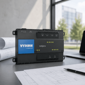 VYKON JACE 9000 Tridium Niagara controller used for building automation system design and installation.